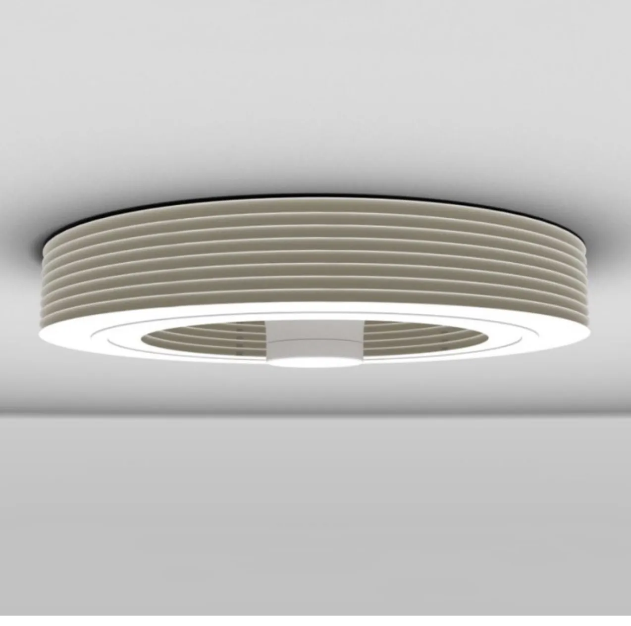 Ventilateur Exhale Blanc GEN 5 (avec LED), un brasseur d’air / destratificateur sans pales